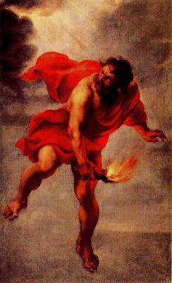 Jan Cossiers Prometheus Carrying Fire China oil painting art